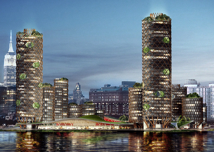 New York City's Pier 40 mixed-use district, New York, USA