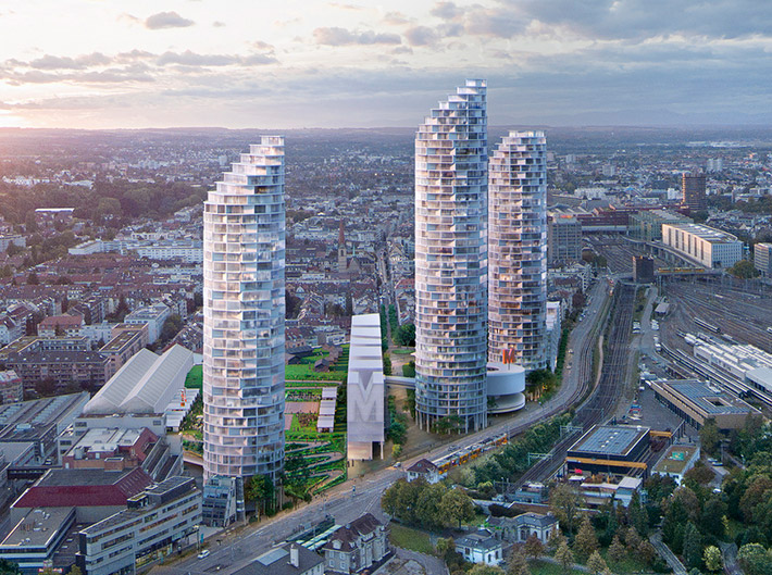 Nordspitze area's masterplan, Basel, Switzerland