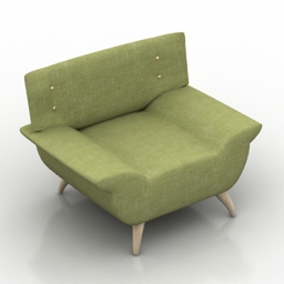3D Armchair preview