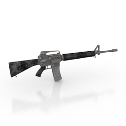gan m16 assault rifle 3D Model Preview #0856ef00