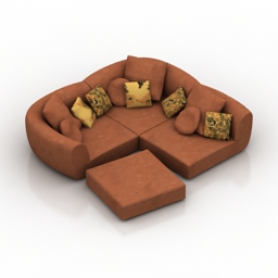 sofa narciss pushe 3D Model Preview #9a7dce99