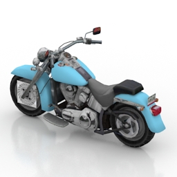 motorcycle harley davidson 3D Model Preview #ff35b786