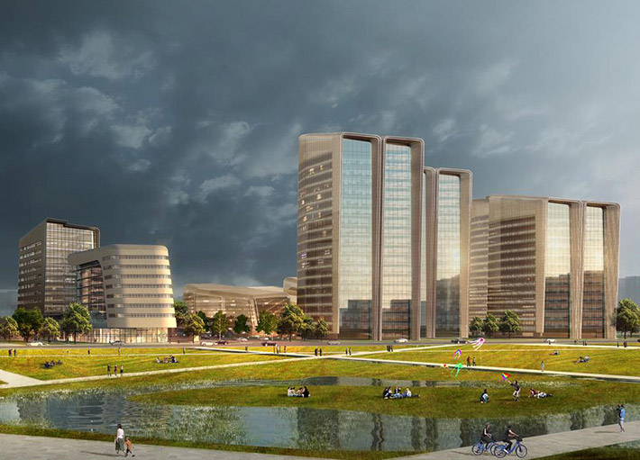 Xihongmen mixed-use complex, Beijing, China