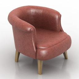 3D Armchair preview