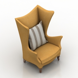 armchair rachel schnadig 3D Model Preview #5091b3f9
