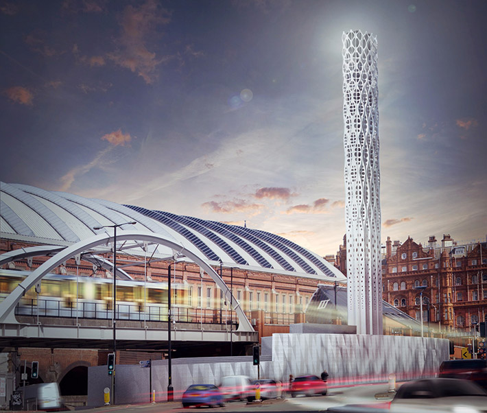 Tower for Vital Energi CHP Energy Centre, Manchester, United Kingdom