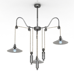 luster vintage rh loft2 3D Model Preview #59d7bf49
