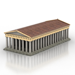 pantheon building 3D Model Preview #03ee375e