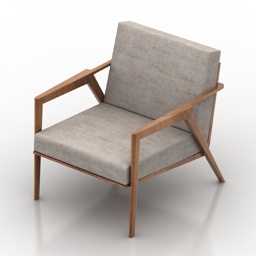 3D Armchair preview