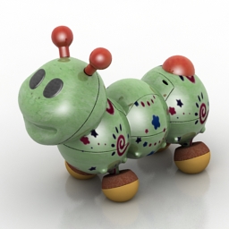 toy caterpillar 3D Model Preview #c368513b