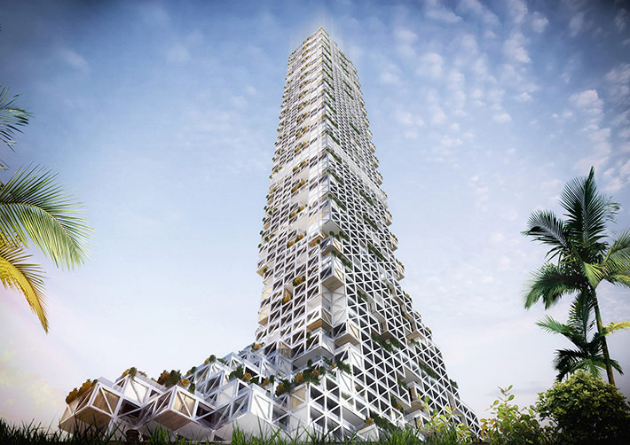 'Dubai Nhabitat' mixed-use tower, Dubai, UAE