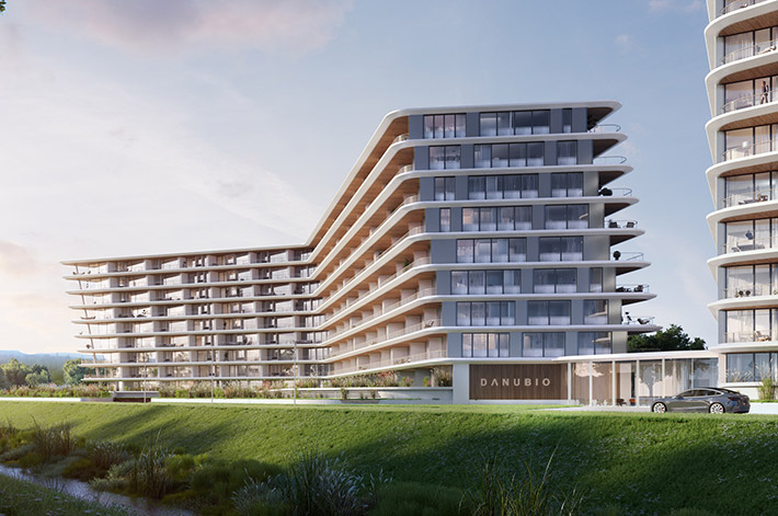 DANUBIO apartment complex, Budapest, Hungary