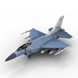 airplane f 16 fighter plane 3D Model Preview #75576658