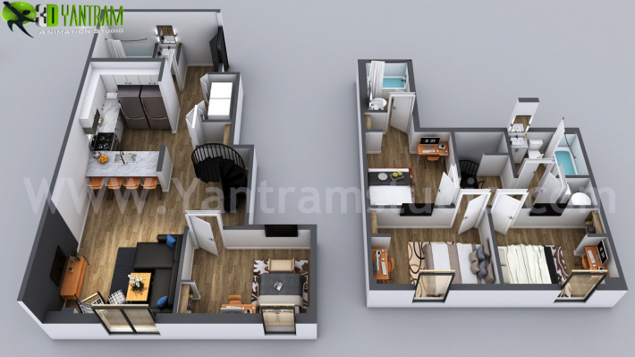Architectural Home Design — Yantram Animation Studio (USA) — New York, United States