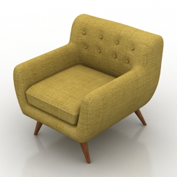 3D Armchair preview