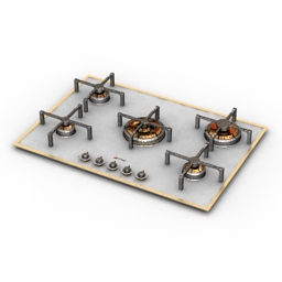3D Gas stove preview