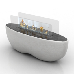 3D Fireplace preview