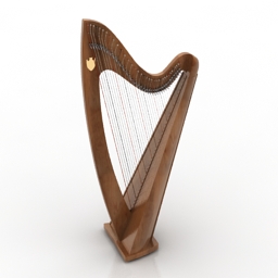 harp irish 3D Model Preview #e7db6f63