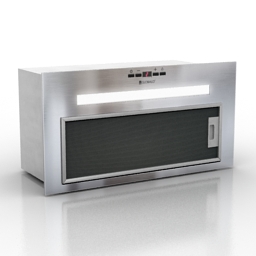 vent globalo amadio 60 black white inox 3D Model Preview #e5e95797