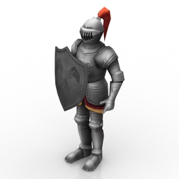 3D Suit of Armour preview