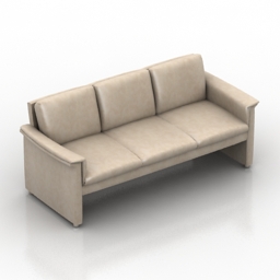 sofa 3 3D Model Preview #f3ebc4bb