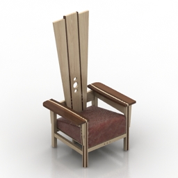 armchair merlin 3D Model Preview #e3b9f013