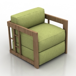3D Armchair preview