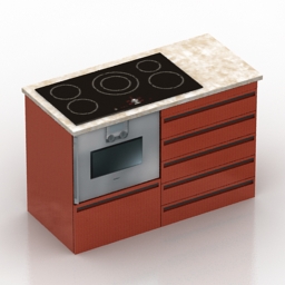 table oven 3D Model Preview #b43c70c8