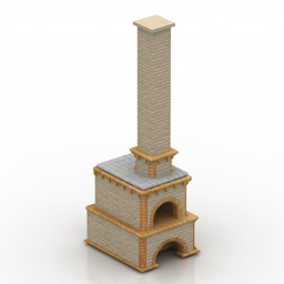 stove russian 3D Model Preview #f57839f7