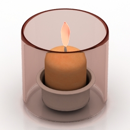 3D Candle preview