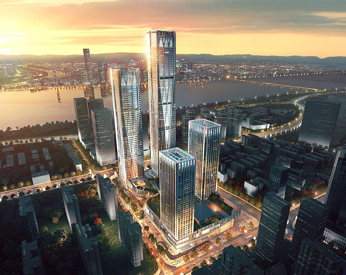 Changsha A9 Financial District by Woods Bagot, Changsha, China