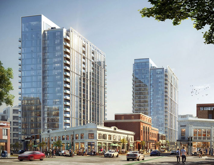 The Lincoln Common complex by SOM and Antunovich Associates, Chicago, USA