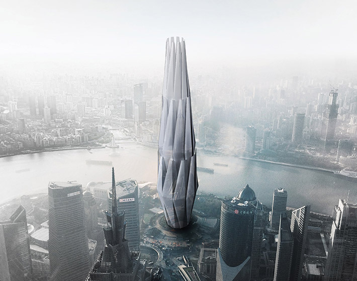 Lotus Skyscraper, Shanghai, China