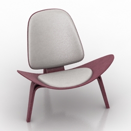 armchair carl hansen chair 07 3D Model Preview #94c976d3