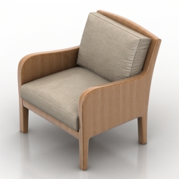 3D Armchair preview
