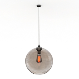 luster solitaire pendant lamp 3D Model Preview #9af07471