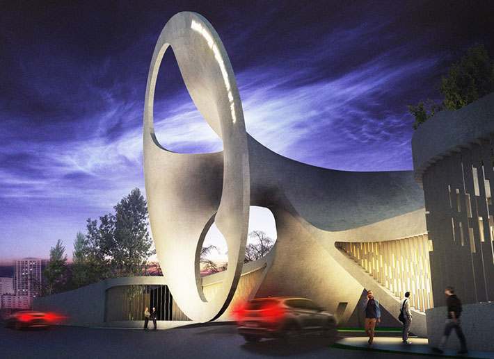 Entrance Gate for The Atomic Energy Organization, Tehran, Iran