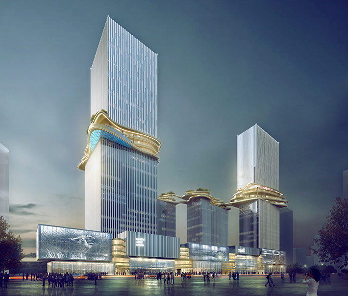Hengqin CRCC Plaza by Aedas, Zhuhai, China