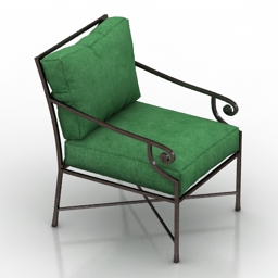 3D Armchair preview