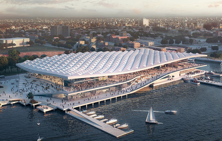 Sydney Fish Market by 3XN studio, Sydney, Australia