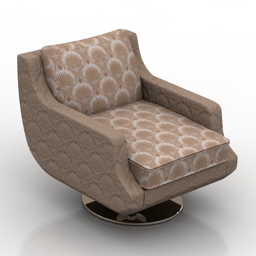 armchair jnl trouville 3D Model Preview #3c7377ef