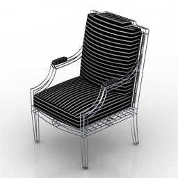 3D Armchair preview