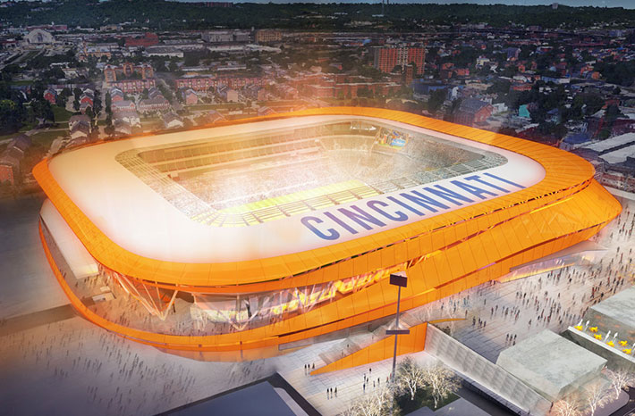 FC Cincinnati soccer stadium, Cincinnati, United States