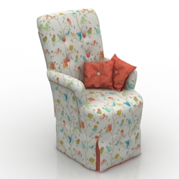 3D Armchair preview