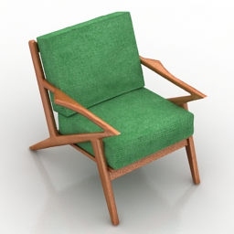3D Armchair preview