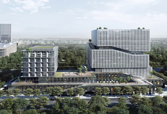 Lingang ZKJI Center by EID Architecture, Shanghai, China