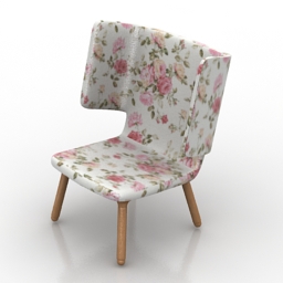 armchair valdemar artificial form 3D Model Preview #8a118400