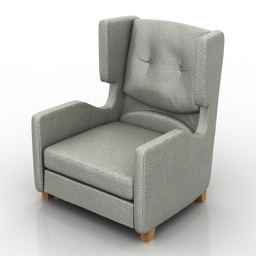 armchair smania corinne 3D Model Preview #4c596d3c