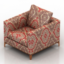armchair minotti andersen 3D Model Preview #fe4e06d0