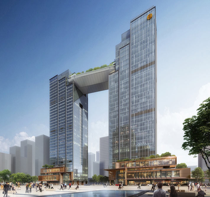 Huabang International Centre by 10 Design, Guangzhou, China